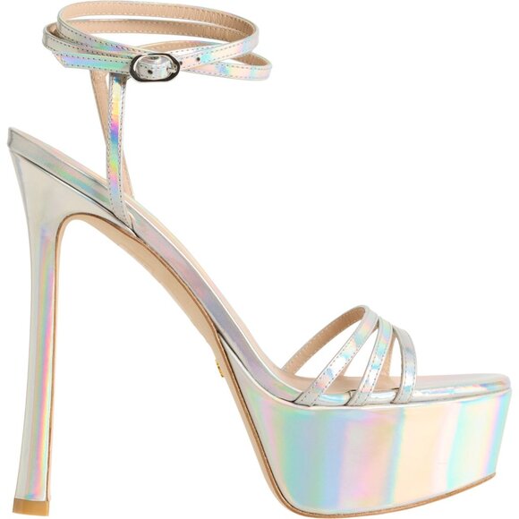 Stuart Weitzman Made in Spain Soiree 145 Platform Sandals - Patent Leather - Picture 3 of 4